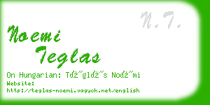 noemi teglas business card